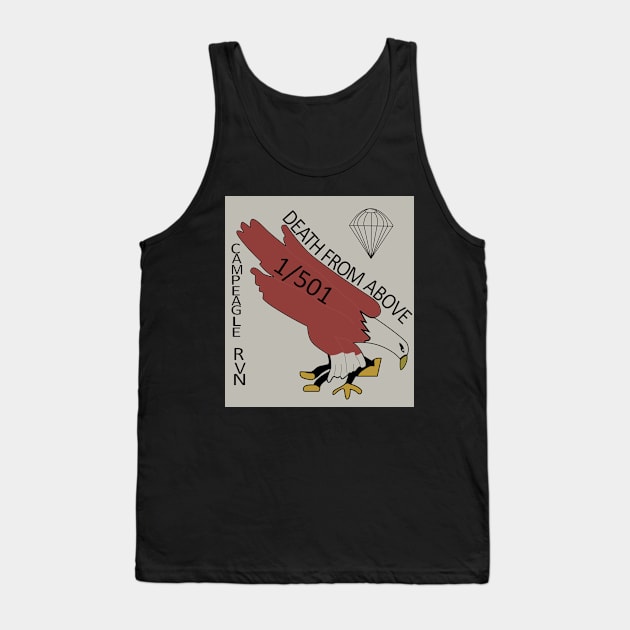 1st Battalion, 501st Parachute Infantry Regiment - Camp Eagle - Vietnam Tank Top by twix123844